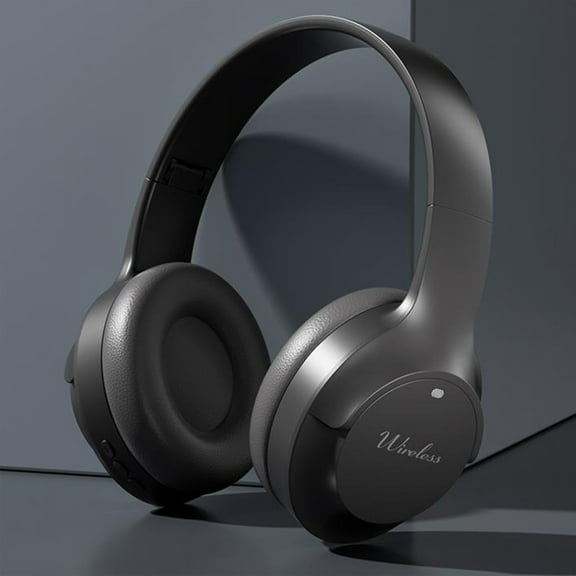 Bluetooth Headset with Microphone Wireless Headset with Mic Mute Button Headband Bluetooth Headset Built-in Microphone Noise Canceling Headset Soft Memory Earmuffs