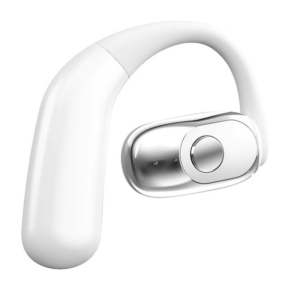 Bluetooth Headset, Monaural Wireless Headphones, Ear-Hanging Not Into Ear External Sound Bluetooth 5.0 Headset, Lightweight Comfortable Fit, Noise Cancelling, Long Battery Life, Fast Charging