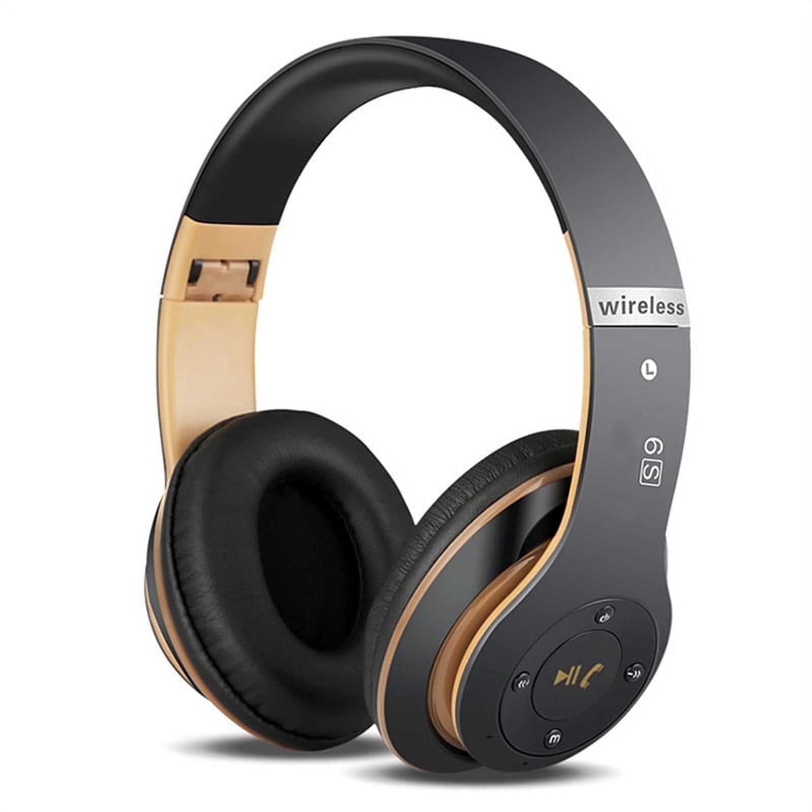 Bluetooth Headset,New 6S Bluetooth Headset Over Ear, Hi-Fi Stereo ...