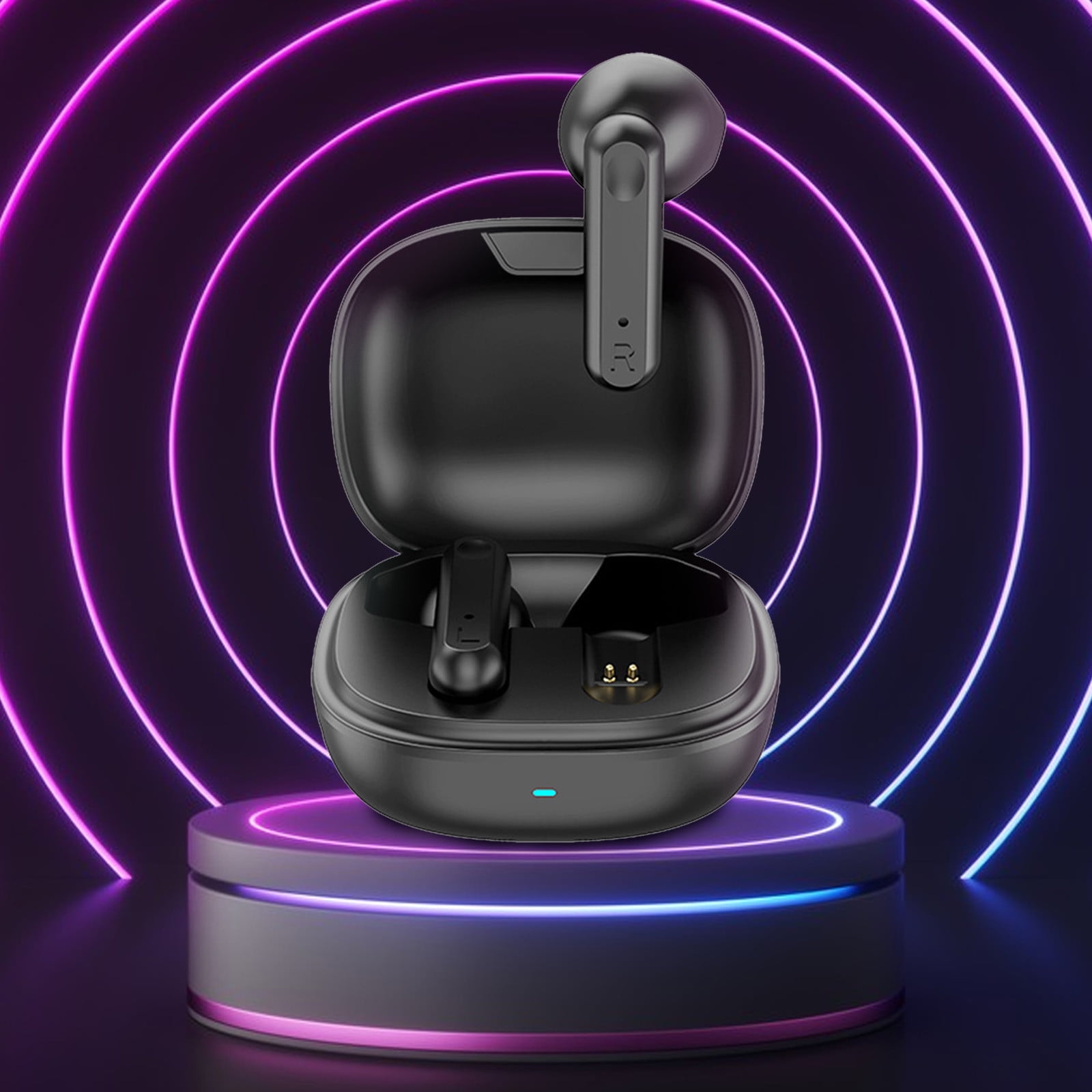 Bluetooth Headset for Phone Calls Half in Ear True Bluetooth 5.3 Wireless Headphones with Long Battery Life Immersive Premium Sound Effect Smart Noise Reduction Earphones IPX5 Walmart