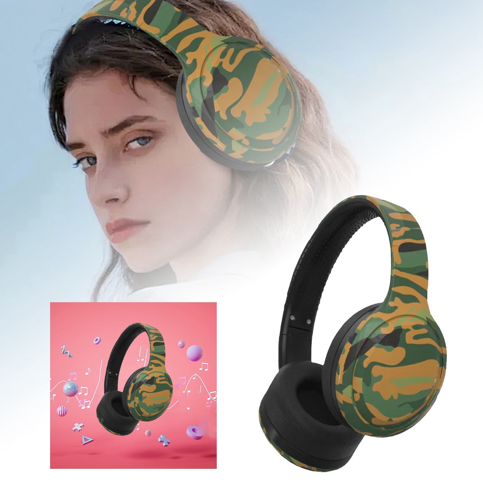 Bluetooth Headset for Phone Calls Mother'S Day Gifts Style Headband Headphones Customizable With