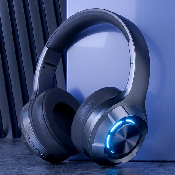 Bluetooth Headset Support Wired Light Weight Hifi Sound Effect RGB Light Effect Rechargeable Bluetooth 5.3 Earphone Music