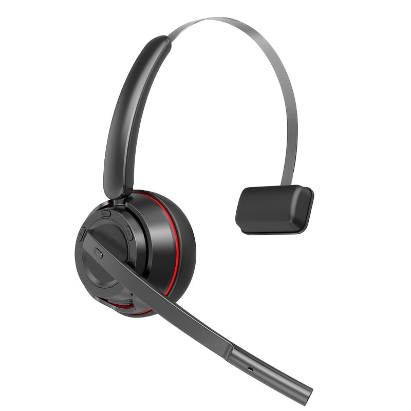 Bluetooth Headset, Trucker Bluetooth Headset with AI Noise Cancellation Microphone & Mute Button, Trucker Headphones with 55 Hrs Working Time, 5.2 Multitasking for Truck Drivers/Phone
