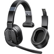Bluetooth Headset, Trucker Bluetooth Headset with Noise Cancelling Microphone, 50H HD Talktime Wireless Headsets with De
