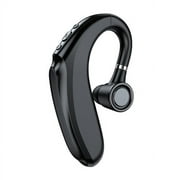 Bluetooth Headset V5.0 Bluetooth Earpiece with Mic and Mute Key Wireless Noise Reduction Business Earphone for Driving,Meeting and Listening,Black