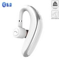thumbnail image 1 of Bluetooth Headset V5.0 Wireless Bluetooth Earpiece, Fit Your Both Ear, Handsfree Headset with Noise Cancelling Mic, Compatible with iPhone and Android (White), 1 of 9