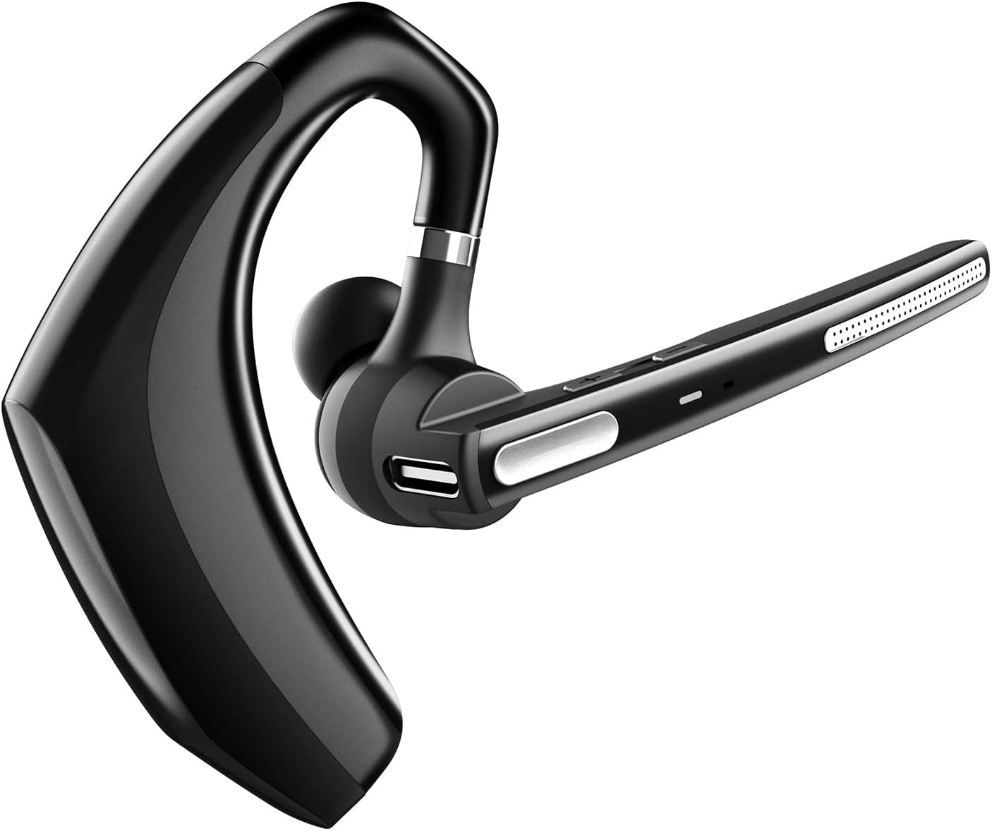 Bluetooth Headset V5.1,Wireless Bluetooth Earpiece with CVC8.0 Dual Mic Noise Cancelling,500mAh Battery for 110H Work Time,Handsfree Earphones for Cell Phones/PC for Business Office/Driving