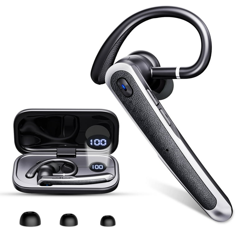 Bluetooth Headset Wireless Bluetooth Earpiece, 65H Talk Time