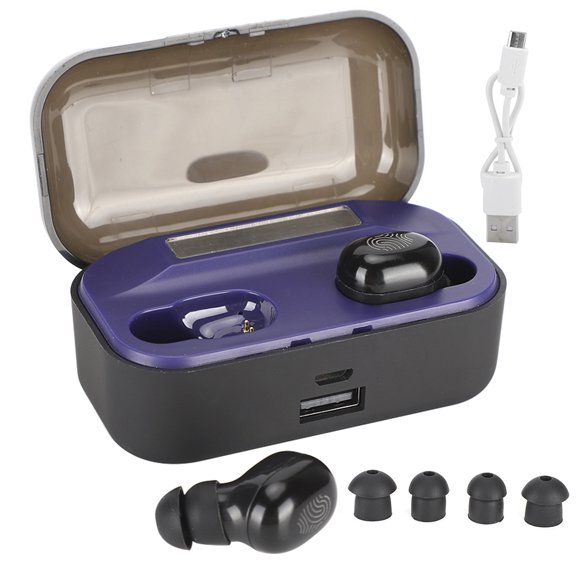 Bluetooth Headset Waterproof TWS 5.0 Headphones Mini InEar Earbuds with Digital DisplayTouch Control
