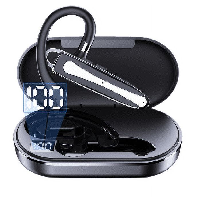 Bluetooth Headset,Wireless Bluetooth Earpiece V5.1 Hands-Free Earphones CVC 8.0 Noise Canceling with Dual-Mic for Driving/Business/Office, Compatible with iPhone and Android