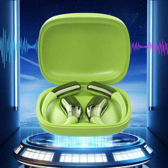 Bluetooth Headset Wireless Non-in-ear Sports Running Ear-hook Bluetooth Headset Green