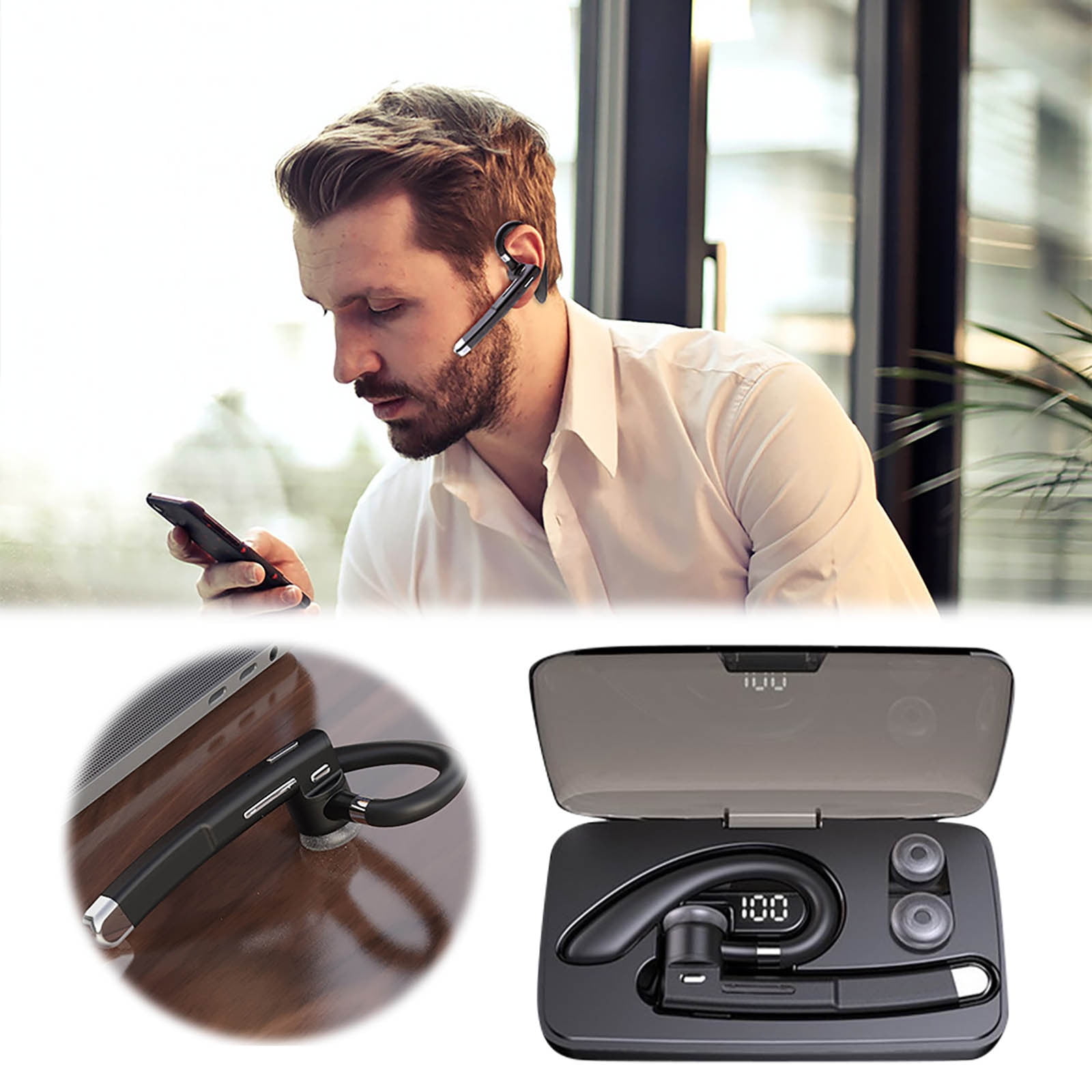 Bluetooth Headset With Microphone Gaming The Yyk 520 Wireless Earphones ...