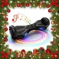 thumbnail image 1 of MOSTA Bluetooth Hoverboard with LED Headlight, 2-Wheel Self-Balancing Electric Scooter 6.5 inch Black, 1 of 8
