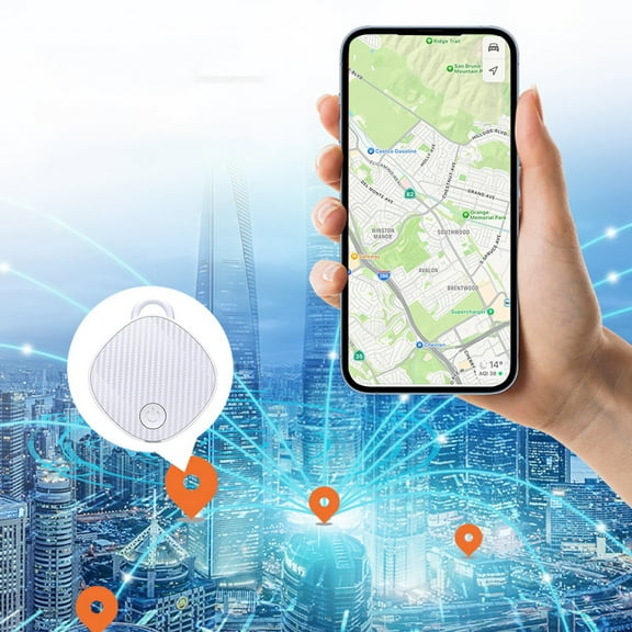 Bluetooth Key Finder, Smart Item Locator for Keys, Phone, Bag, Wallet and Pet, One-Click Navigation, Long Battery Life, Compact Design