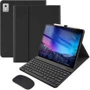Bluetooth Keyboard Case with Mouse for Lenovo Idea Tab Pro 12.7 2025 / Lenovo Xiaoxin Pad Pro 12.7 Inch 2025 TB375FC TB373FU Protective Cover with Wireless Mouse / Keyboard