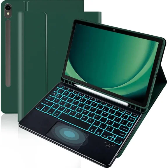 Bluetooth Keyboard Case for Samsung Galaxy Tab S11 11 inch 2025 SM-X730/X736B/X736E/X736U, Wireless Keyboard with Trackpad & 7-Color Backlit & 3-Angle Kickstand, Galaxy S11 11" Keyboard