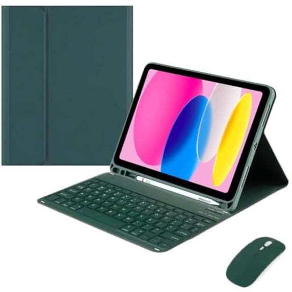 Bluetooth Keyboard Case for iPad 11th Gen 11" 2025 A16, Detachable with Pencil Slot Stand,green