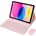 thumbnail image 1 of Bluetooth Keyboard Case for iPad 11th Gen 11" 2025 A16, Detachable with Pencil Slot Stand,pink, 1 of 5