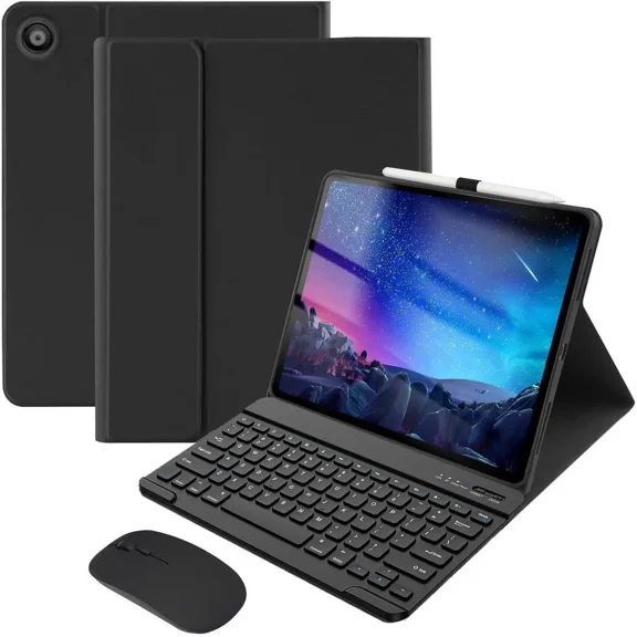 Bluetooth Keyboard Case with Mouse for Lenovo M10 FHD REL 10.1 inch 2020 TB-X605FC TB-X605LC Protective Cover with Wireless Mouse / Keyboard