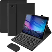 Bluetooth Keyboard Case with Mouse for Samsung Galaxy Tab A11 8.7 inch 2025 SM-X130/X133/X135 Protective Cover with Wireless Mouse / Keyboard