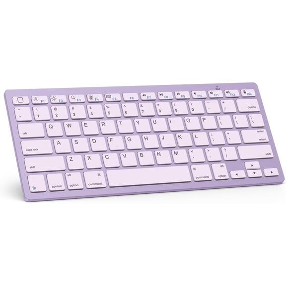 Bluetooth Keyboard Compatible with iPad A16 11th 10th Generation, iPad 10.2 (9th/8th/7th), iPad Pro 13/12.9/11 inch, iPad Air/Mini and More iOS Devices, Purple