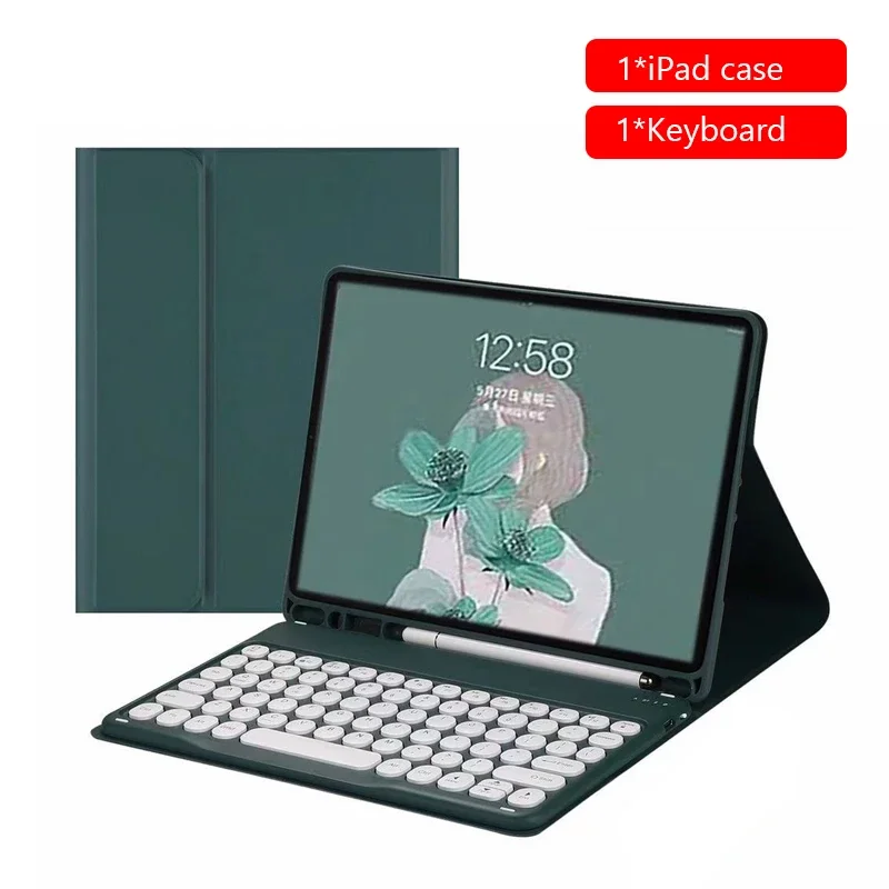 Bluetooth Keyboard Mouse Case Set for iPad Air 13 11 6 5 4 Pro 13 11 12