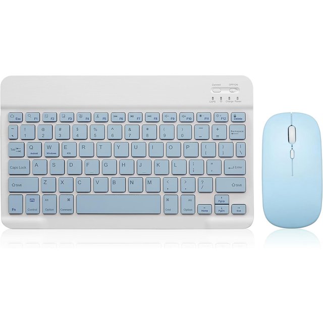 Bluetooth Keyboard and Mouse Combo Rechargeable Portable Wireless
