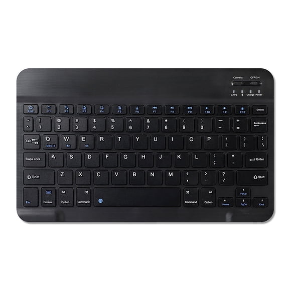 Bluetooth Keyboard and Mouse Combo for iPad - Rechargeable Wireless Keyboard & Mouse with 7-Color Backlit Compatible with iPad 9th/8th Gen, iPad Pro/Air/Mini, iPhone14/13/12 Pro,black-7-8 inches