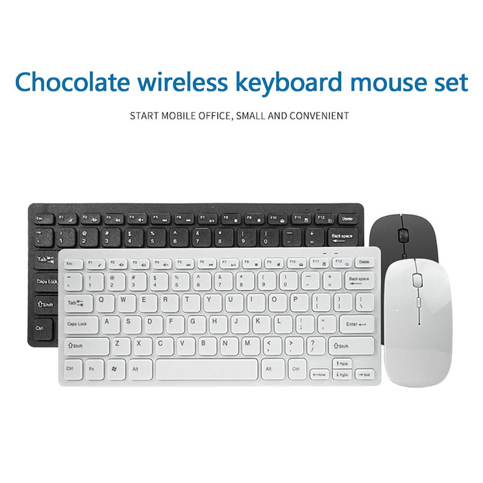 Bluetooth Keyboard and Mouse for , Wireless Keyboard and Mouse Combo for 8th/7th Gen, Pro 11/12.9, Air 4/3, (iPadOS 13 and Above) and Other Bluetooth Enabled Devices (Black)