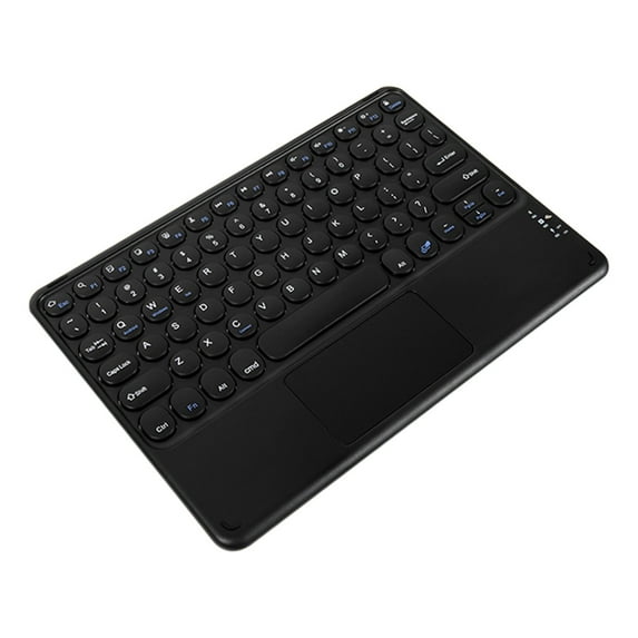 Bluetooth Keyboard Round Cap Keyboard Portable Mini BT Wireless Keyboard With Touchpad For Android Windows PC Tablet on Clearance