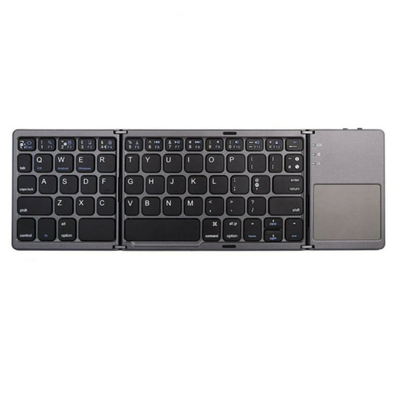 Bluetooth Keyboard, Touchpad Foldable Tri-fold Wireless for Tablet/Smartphone