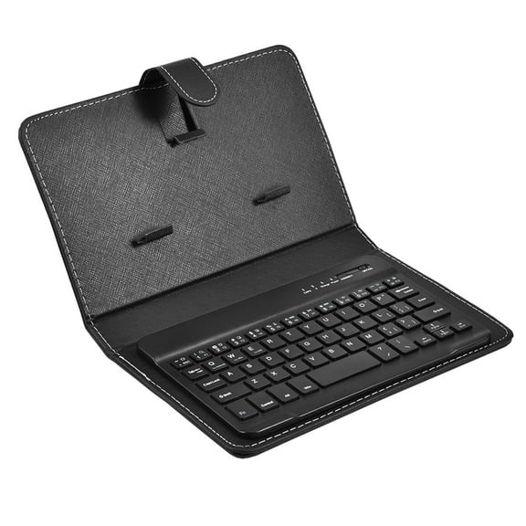 Bluetooth Keyboard and Case Universal 2 in 1 Wireless Bluetooth Keyboard Case Cover with Stand Compatible with iOS or Android Phone[Black]