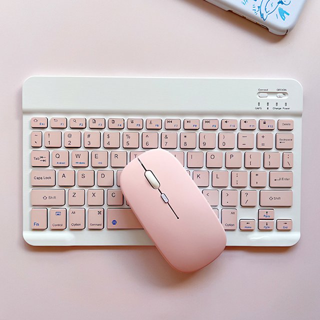 Bluetooth Keyboard and Mouse 10 inch Wireless Bluetooth Keyboard for