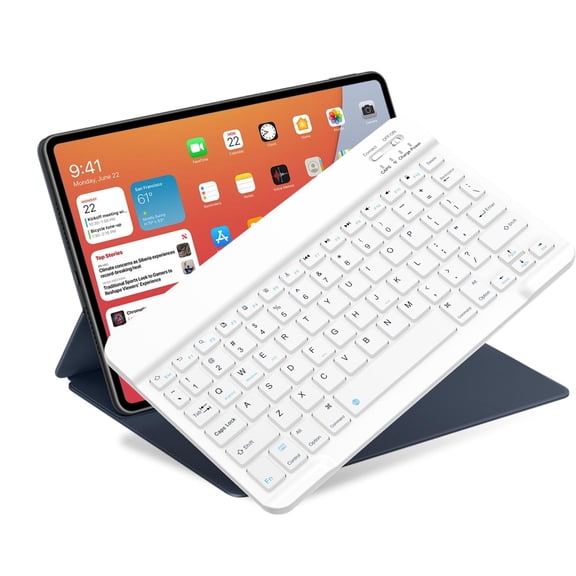 Bluetooth Keyboard for iPad 10th Generation, iPad Pro 13/12/11/10/9/8/7 inch, iPad Air 13/11th Gen, iPad Mini, IOS Windows Android Tablets - Slim Wireless Portable Travel Office Computer Accessories