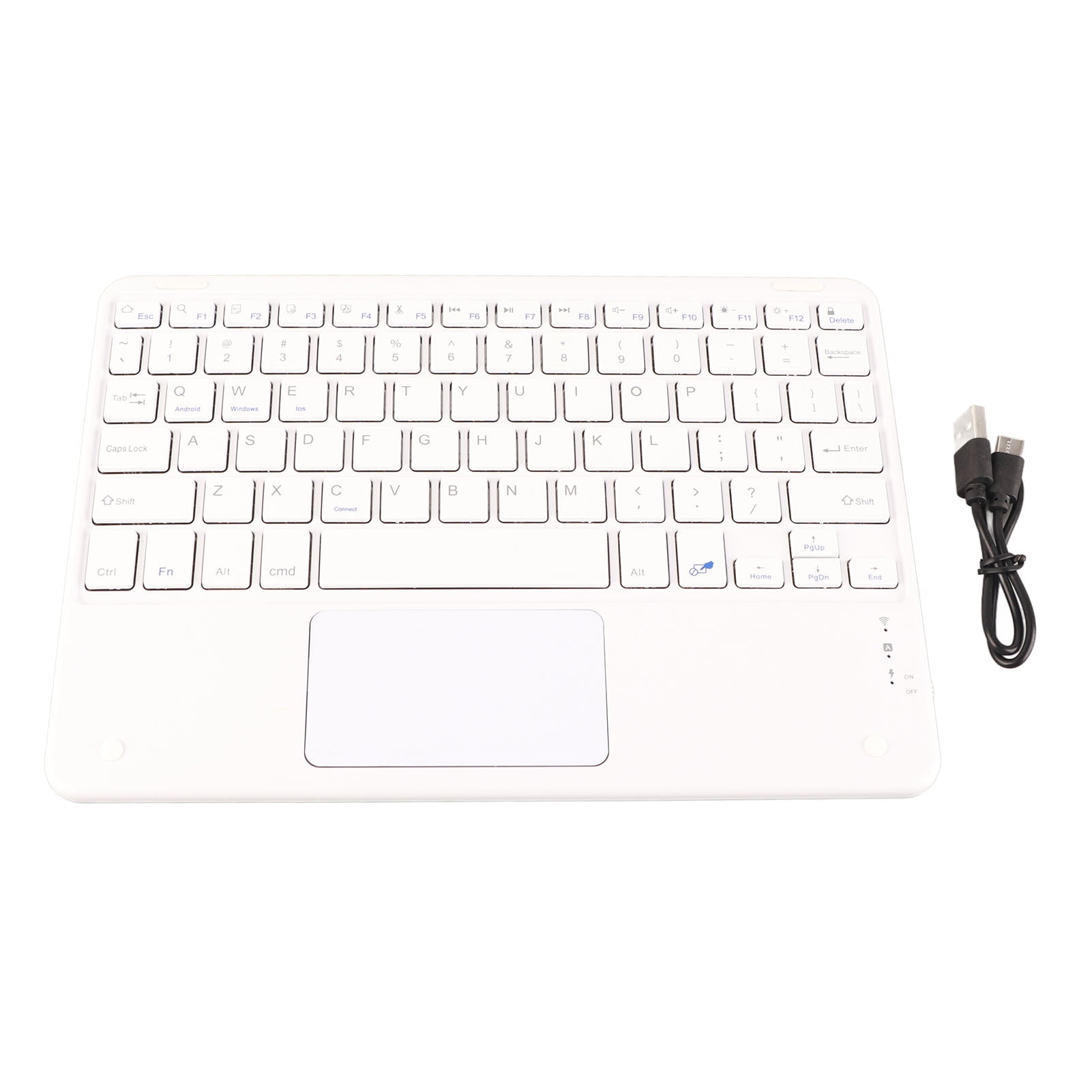 Bluetooth Keyboard with Touchpad 78 Keys Ultra Slim Silent Portable ...