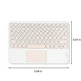 thumbnail image 1 of Bluetooth Keyboard with Touchpad, Round Keycap Portable Wireless Keyboard for PC Tablet, Rechargeable, 1 of 4
