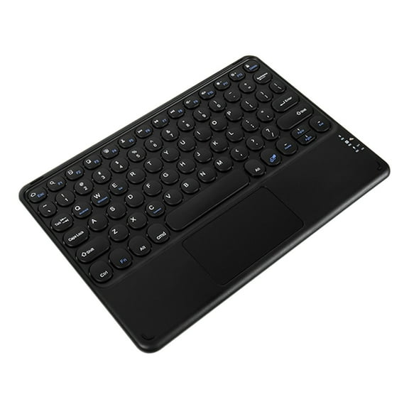Bluetooth Keyboard with Touchpad, Round Keycap Portable Wireless Keyboard for PC Tablet, Rechargeable
