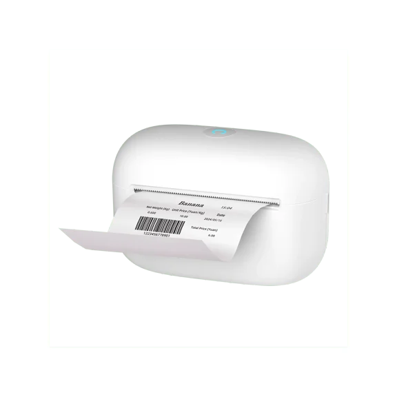 Bluetooth Label Maker Portable Thermal Printer for Barcode Address Logo Clothing Mailing Sticker Printing for Small Business PC Phone Black Pink White Yellow