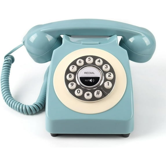 Bluetooth Landline Phone, Retro Home Phones for Landline, Classic Vintage Cordless Telephone Bluetooth Connection Speakerphone for Home House（1PCS）