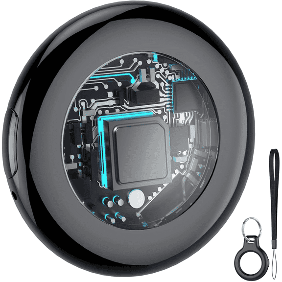 Bluetooth Tracker, Smart Air Tracker Tags-1 Pack, Key Finder and Item Locator Works with Find My (iOS Only), with Protective Case/Key Ring/Lanyard, Tracker Tag for Keys/Luggage/Wallet, etc.