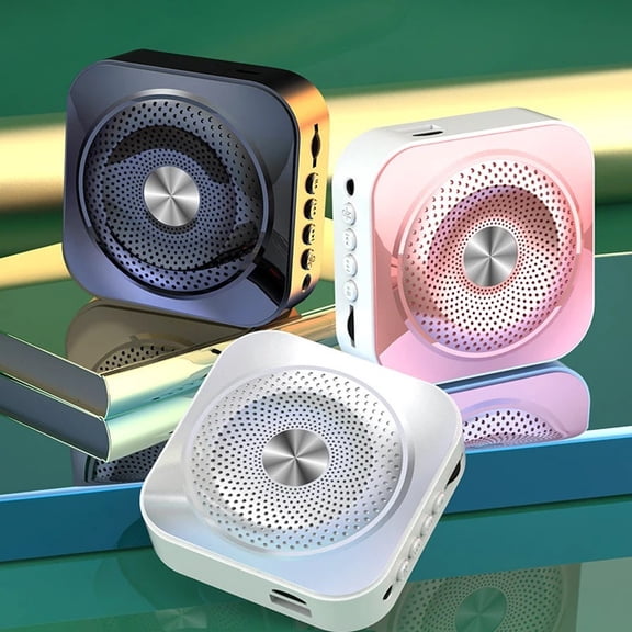 Bluetooth Loudspeaker Portable High-Power Speakers Megaphone with Wired Headset Microphone ,Loud Volume