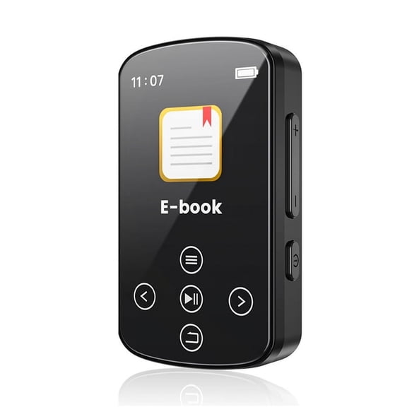 Bluetooth MP3 Player Sport Back Clip Music Player HiFi Sound Sports Player 1.5 Inch Screen with FM Radio E-Book 16G
