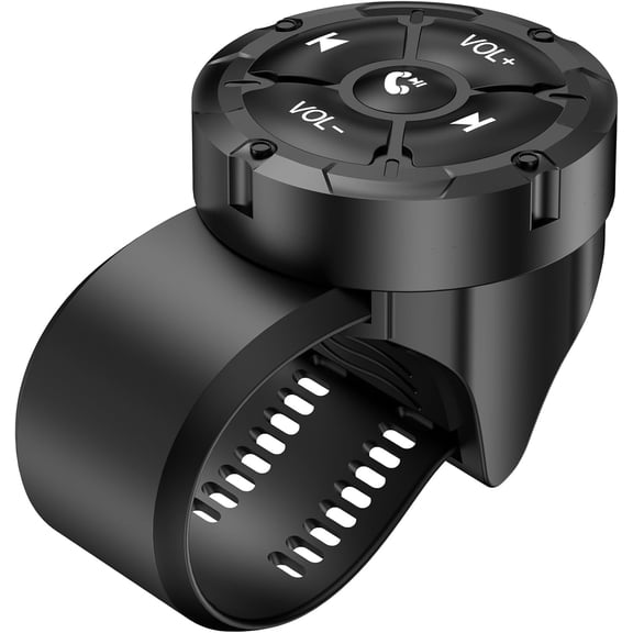 Bluetooth Media Button Remote Control,Adjustable Direction Waterproof Controller,Remote Selfie Music Control Button,Suitable for Bicycles,Electric Bicycles,Cars,Compatible with iPhone/Android