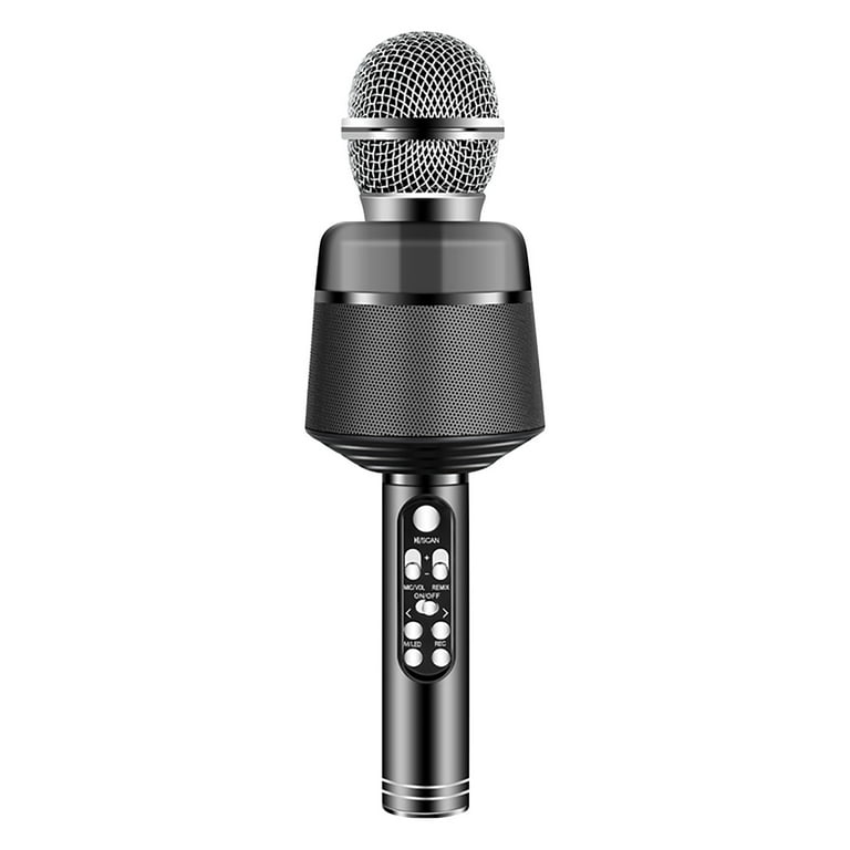 Bluetooth Microphone 7-in-1 Portable Handheld Karaoke Mic Machine For  Birthday Home Party For PC Or All Smartphone Classroom Microphone Go Pro Mic  Spark Gaming Setups for Kids Mic Filter Attachable 