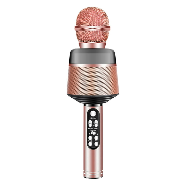 Bluetooth Microphone 7-in-1 Portable Handheld Karaoke Mic Machine For  Birthday Home Party For PC Or All Smartphone Classroom Microphone Go Pro  Mic