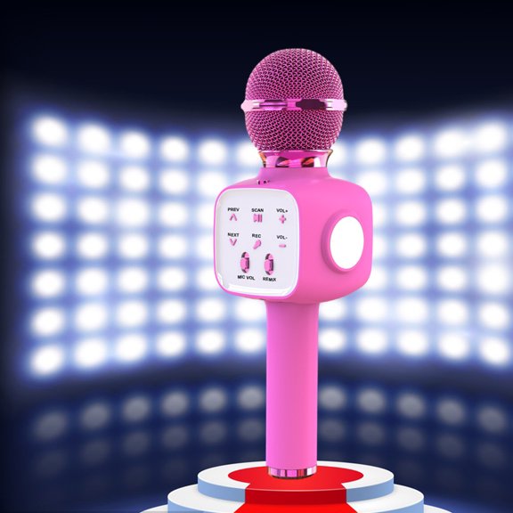 Bluetooth Microphone, Home Karaoke Microphone, Audio Alls-in-one Machine Card, Intelligent Noise Reduction HIFI Sound Quality