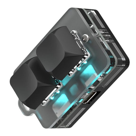 Bluetooth Mini 2 Key Keypad Copy Paste Hot Swap Games One key Password Mechanical key accessories for Home and Travel A