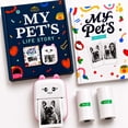 thumbnail image 1 of Bluetooth Mini Pet Photo Printer with Diary Book – Portable Thermal Sticker Printer for Smartphone – Includes 3 Rolls & “My Pet's Life Story” by Sean Doherty a Lifelong Animal Lover (Especially Dogs), 1 of 10