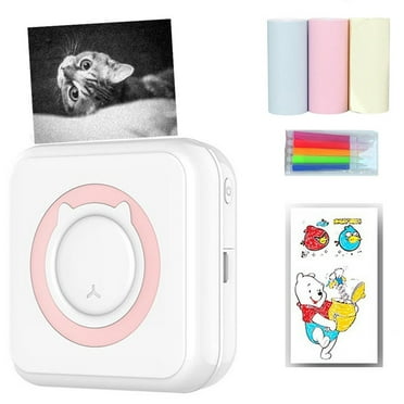 SlaBao Bluetooth Mini Pocket Printer, White