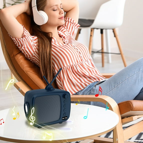 Bluetooth Mini Speaker | Wireless Bluetooth & Card Playback | Solar-Powered | Built-In Flashlight | Portable Compact Design | Desk Decor | Ideal Gift | Multifunctional